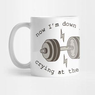 Down Bad Crying at the Gym Mug